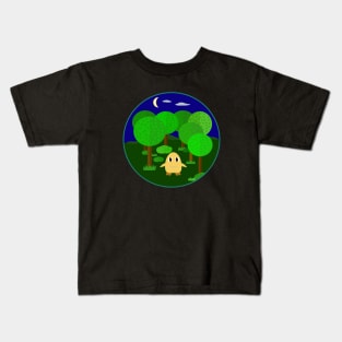 Little Monster Lost in Woods Kids T-Shirt